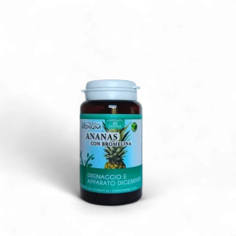 Ananas con Bromelina integratore naturale per digestione, drenaggio dei liquidi, riduzione gonfiore e ritenzione idrica, supporto circolatorio e benessere della pelle