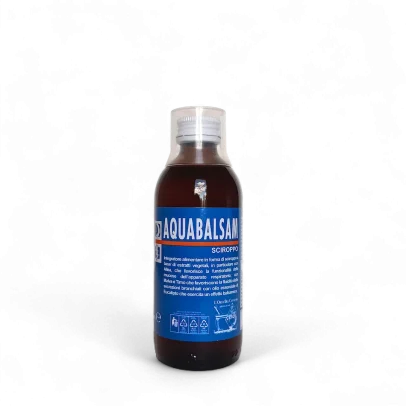 Aquabalsam sciroppo naturale per respirazione libera, vie aeree irritate e benessere delle mucose