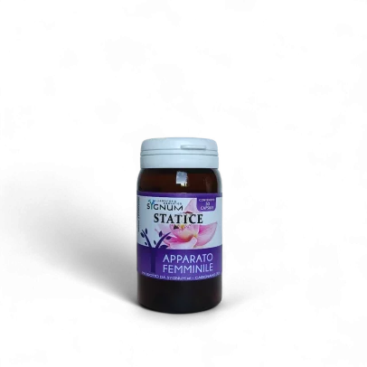Statice integratore naturale per dolori mestruali, gonfiore e equilibrio ormonale, con Calendula, Camomilla romana, Tabebuia, Anice verde e Finocchio