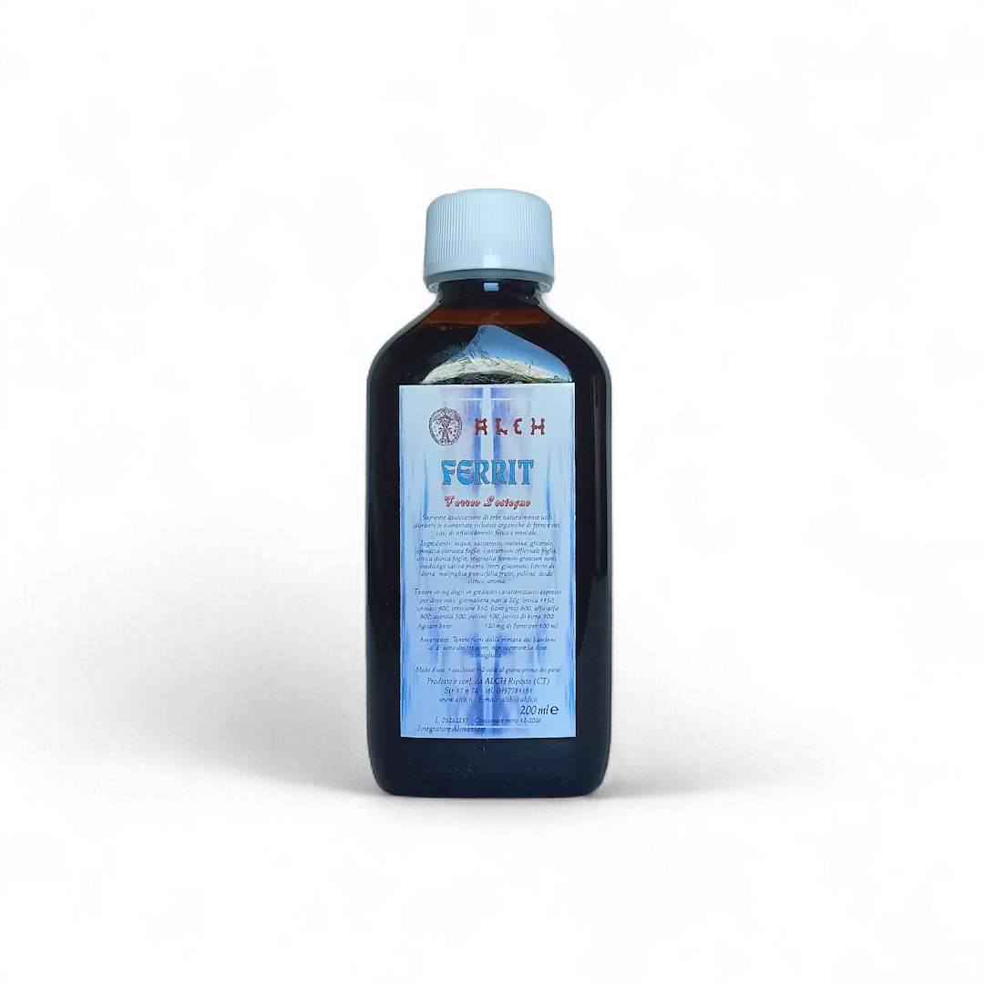 Ferrit ml favorisce produzione di emoglobina, combatte anemia, aumenta energia, resistenza e benessere generale, proteggendo unghie e capelli.