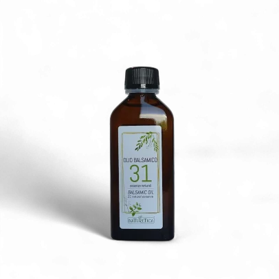 Olio balsamico 31 erbe miscela naturale per massaggi, respirazione, igiene orale e benessere quotidiano