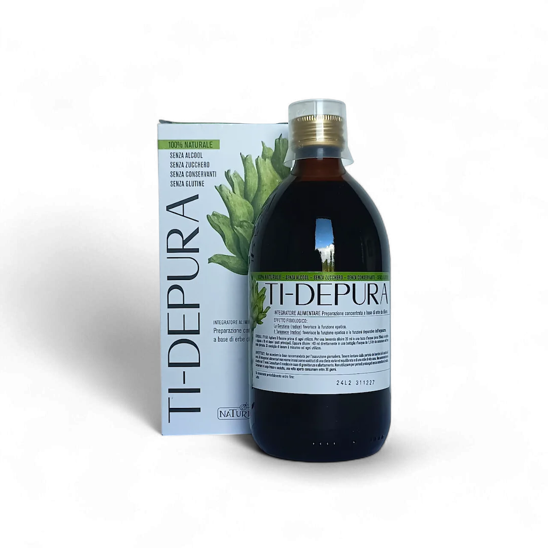 Ti-depura tisana concentrata per depurare fegato, metabolismo dei grassi e favorire leggerezza e benessere