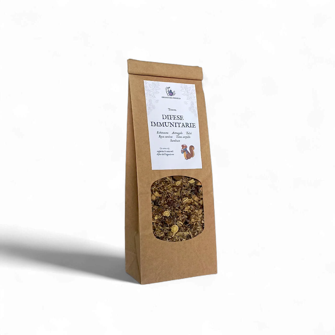 Tisana per le naturali difese immunitarie, con astragalo, tulsi ed echinacea.