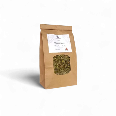 Tisana lassativa delicata con malva, betonica e desmodio - per un transito naturale e dolce, senza irritare l’intestino.